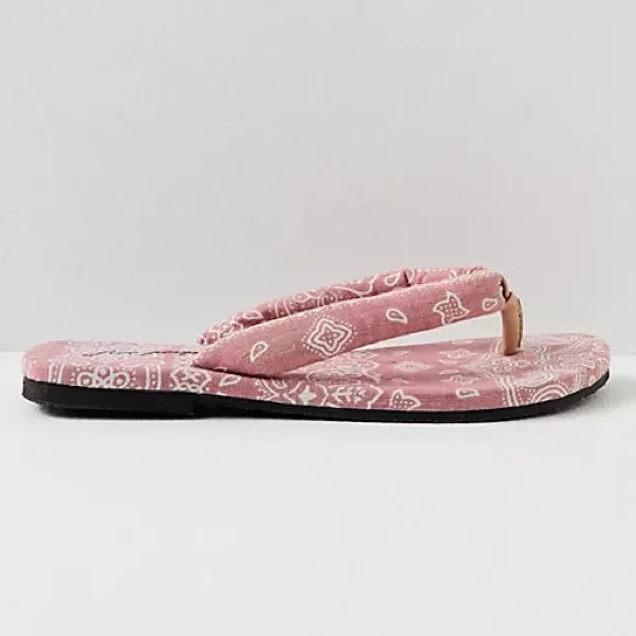 NWOT! Free People Es Verdra Organic Cotton Thong Sandals - Picture 3 of 7